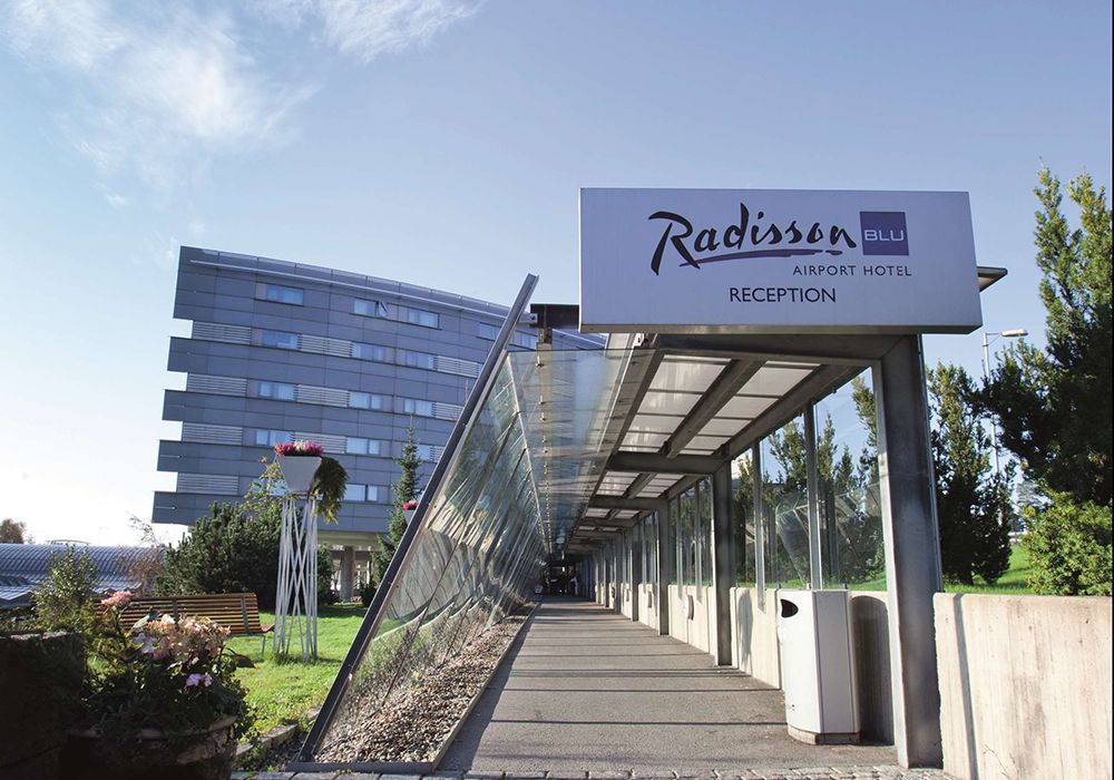 Inngangsparti Radisson Blu Hotell Gardermoen